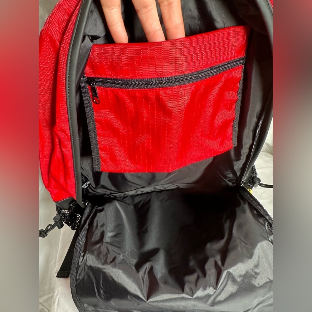 EXCURSION LOGO PATCH Red Backpack With Black Medic Grab Bag Travel Bag Carry on - Picture 10 of 15